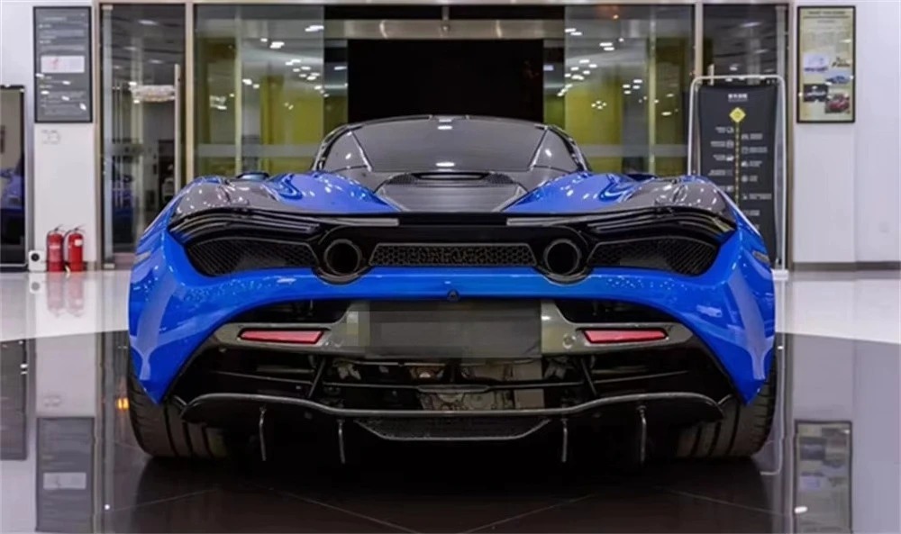 V Style Carbon Fiber Body Kit for 720s Small Surround Front Lip Skirt Rear Lip Tail Fender Engine Hood